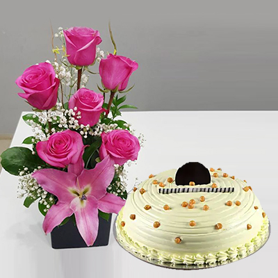 "Round shape Chocolate Cake (3 Tier) - 5 kgs - Click here to View more details about this Product